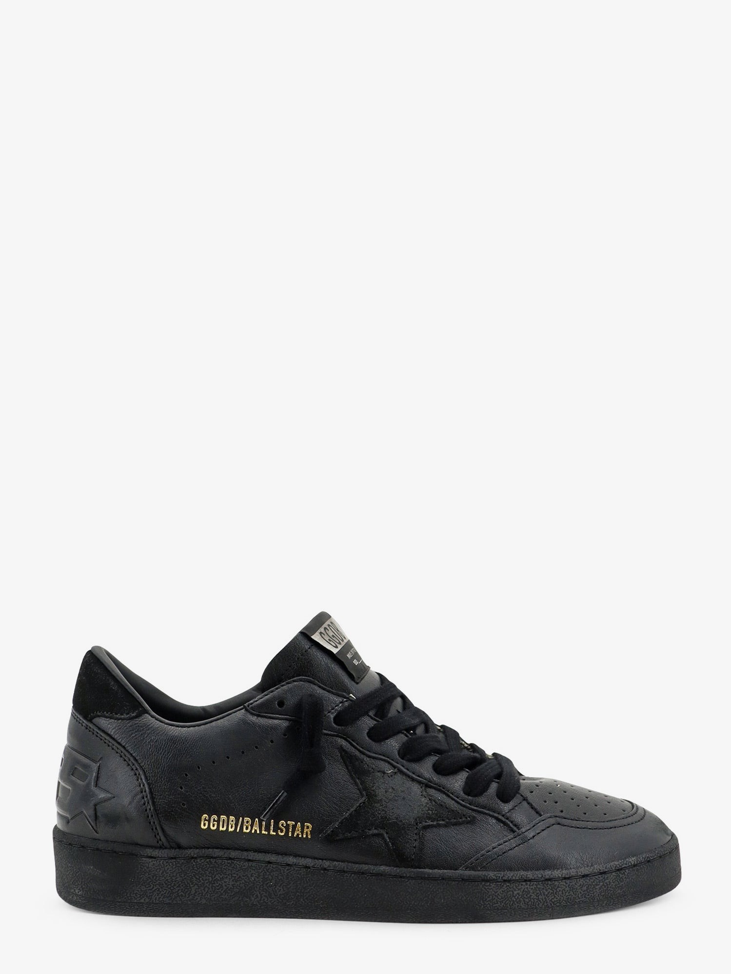 Golden Goose Deluxe Brand Ballstar Leather Sneakers With Iconic Side Logo
