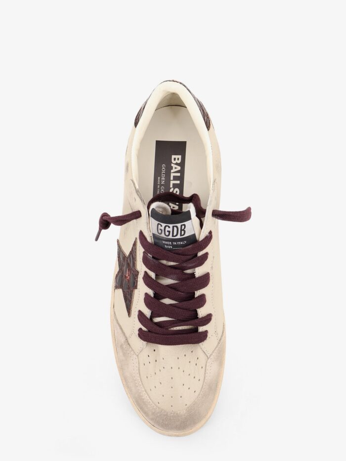 Golden Goose Deluxe Brand Ballstar Leather Sneakers With Iconic Side Logo