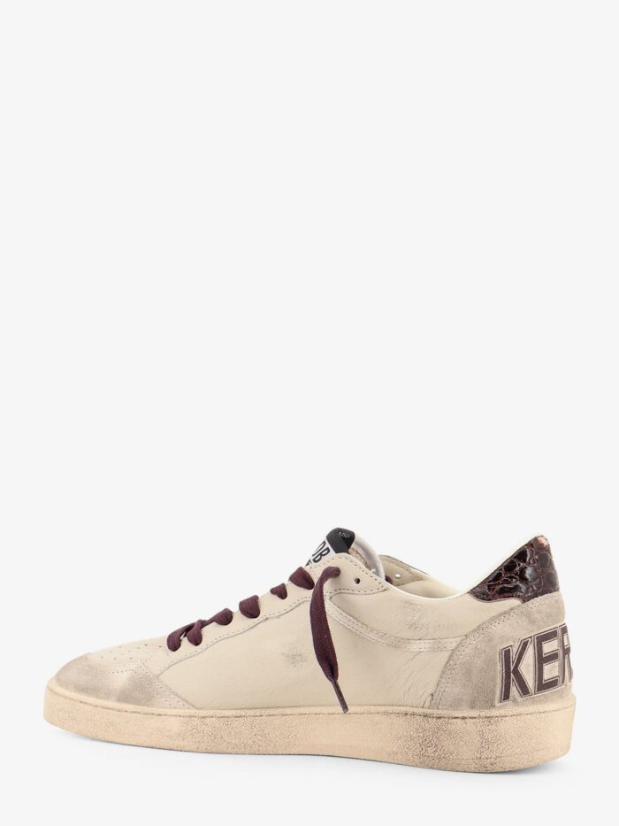 Golden Goose Deluxe Brand Ballstar Leather Sneakers With Iconic Side Logo