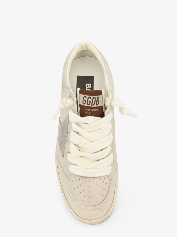 Golden Goose Deluxe Brand Ballstar Leather Sneakers With Iconic Side Logo