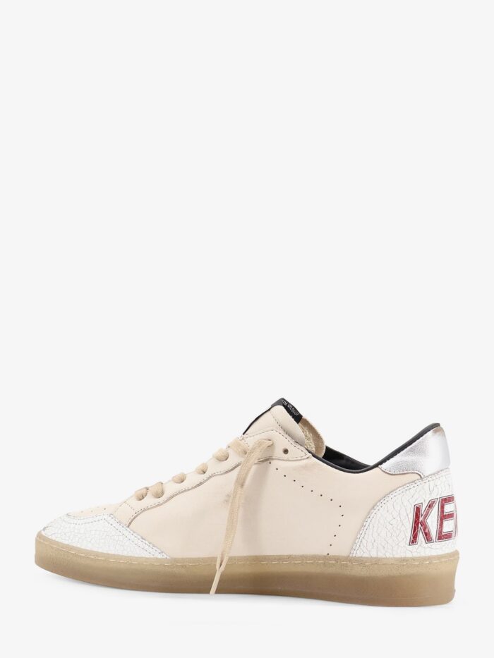 Golden Goose Deluxe Brand Ballstar Leather Sneakers With Iconic Side Logo
