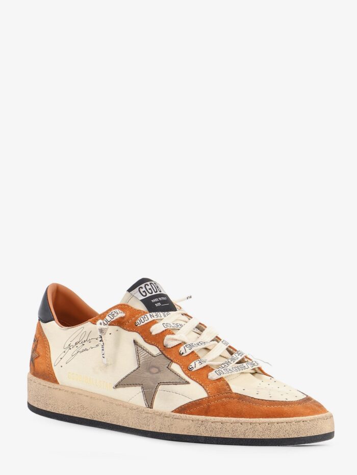 Golden Goose Deluxe Brand Ballstar Sneakers In Suede And Leather With Iconic Side Logo