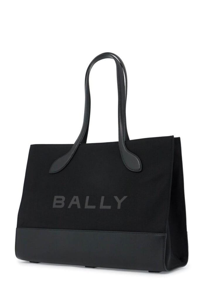 BALLY East/west Nylon And Leather Tote Bag