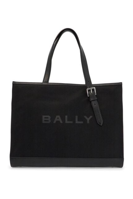 BALLY East/west Nylon And Leather Tote Bag