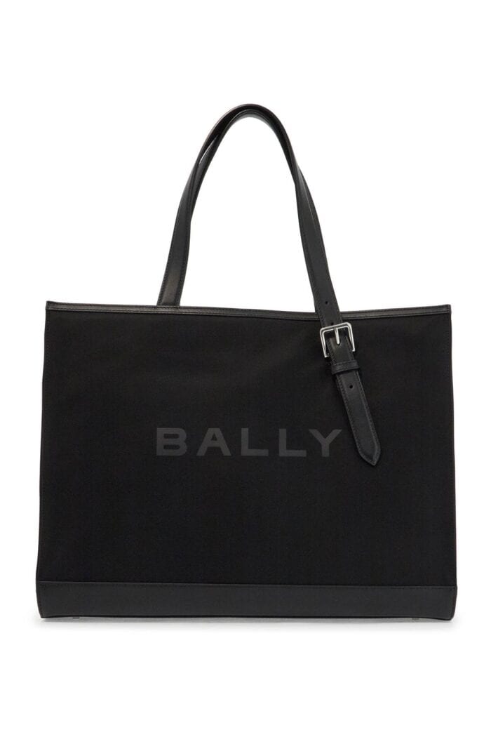 BALLY East/west Nylon And Leather Tote Bag