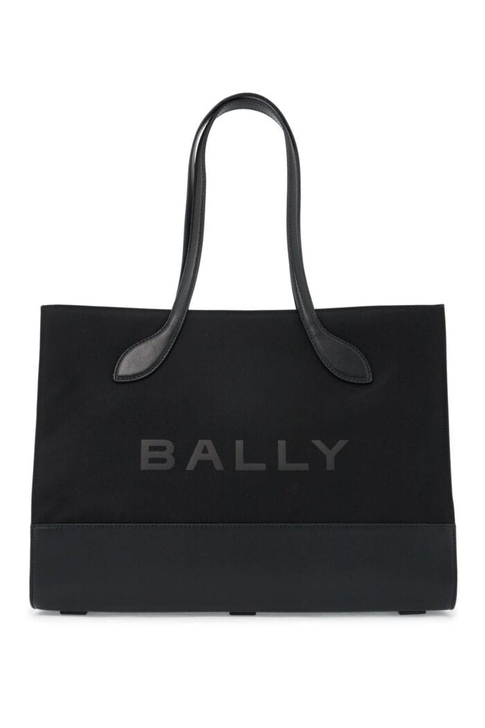 BALLY East/west Nylon And Leather Tote Bag