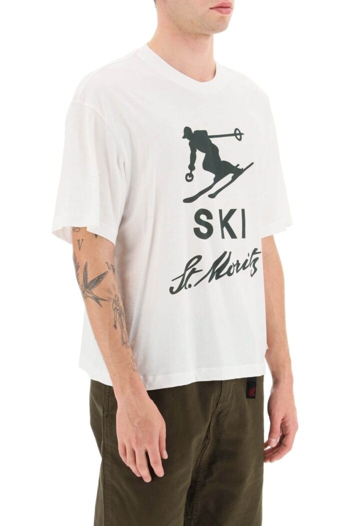 Bally 'ski St. Moritz' Print T-shirt