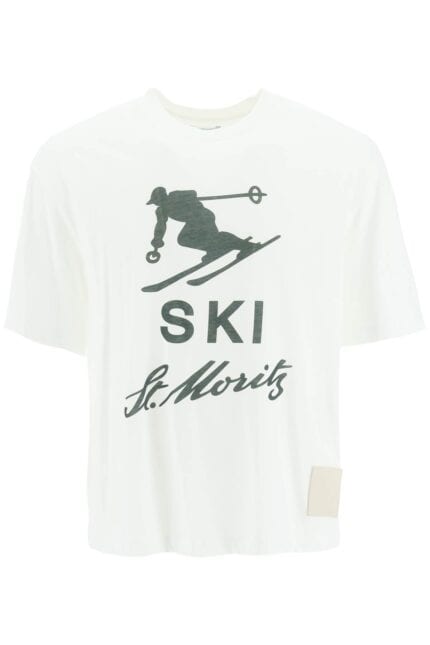 Bally 'ski St. Moritz' Print T-shirt