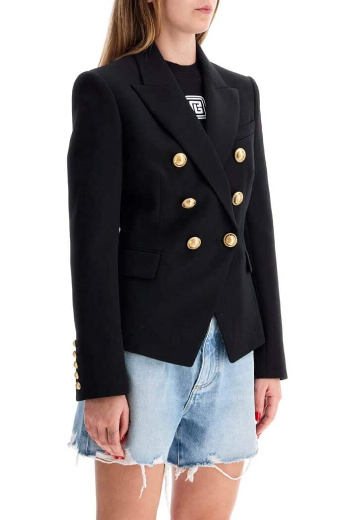 BALMAIN "6-button Grain De Poudre Jacket