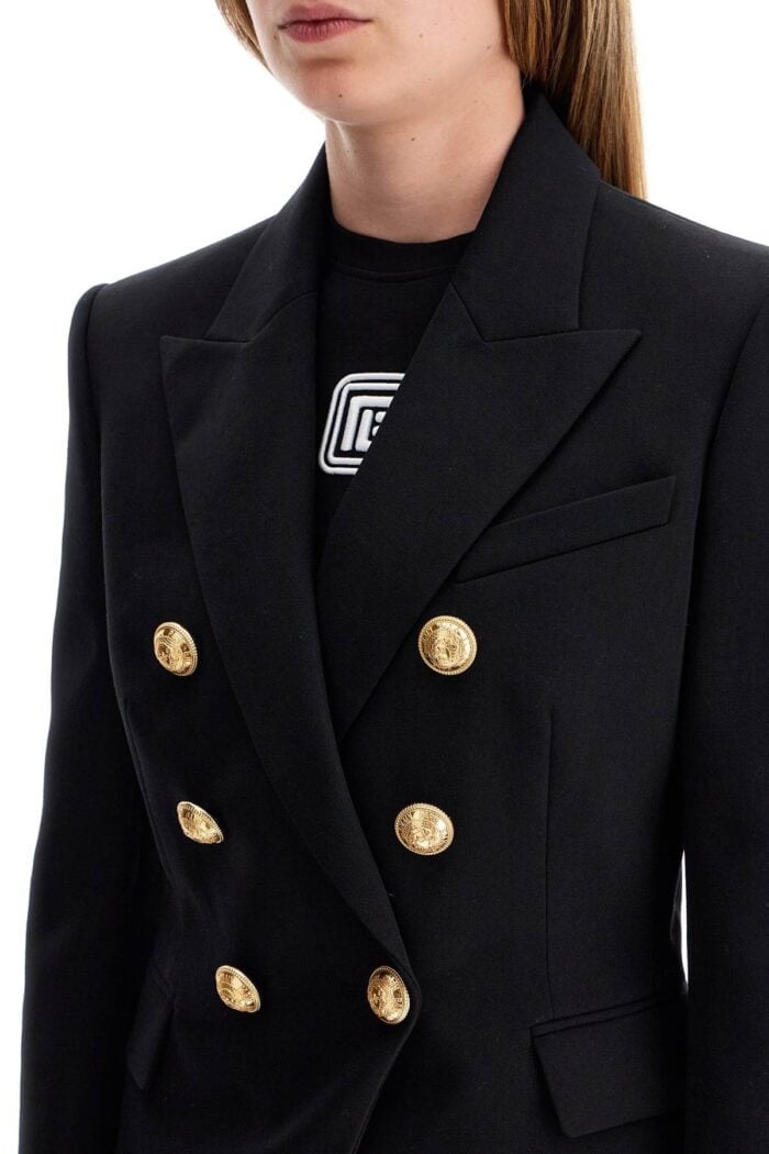 BALMAIN "6-button Grain De Poudre Jacket