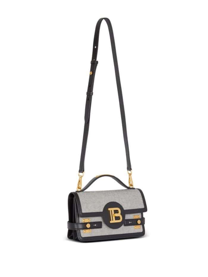 BALMAIN B-buzz 24 Leather Shoulder Bag