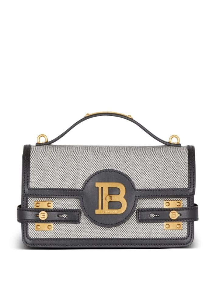 BALMAIN B-buzz 24 Leather Shoulder Bag