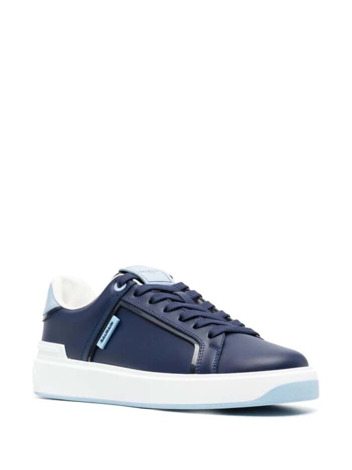 BALMAIN B Court-calfskin Sneakers