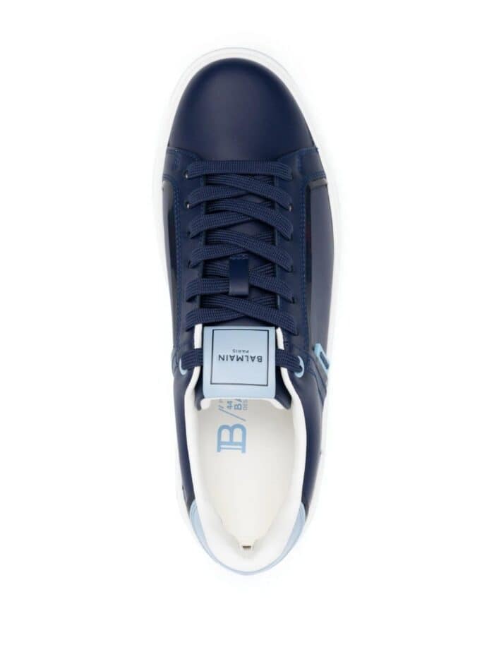 BALMAIN B Court-calfskin Sneakers