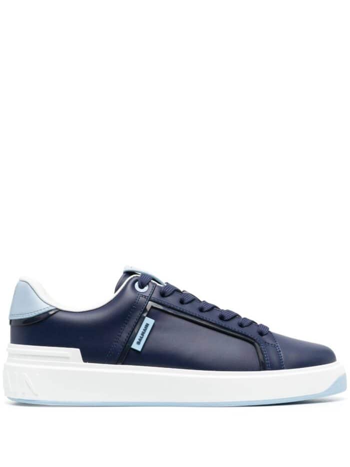 BALMAIN B Court-calfskin Sneakers