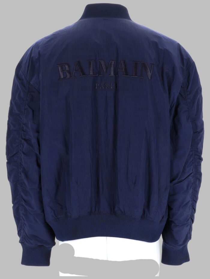 Balmain BOMBER CON LOGO RICAMATO