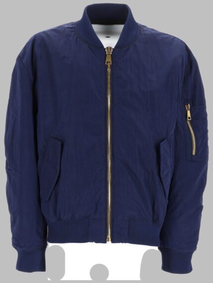 Balmain BOMBER CON LOGO RICAMATO
