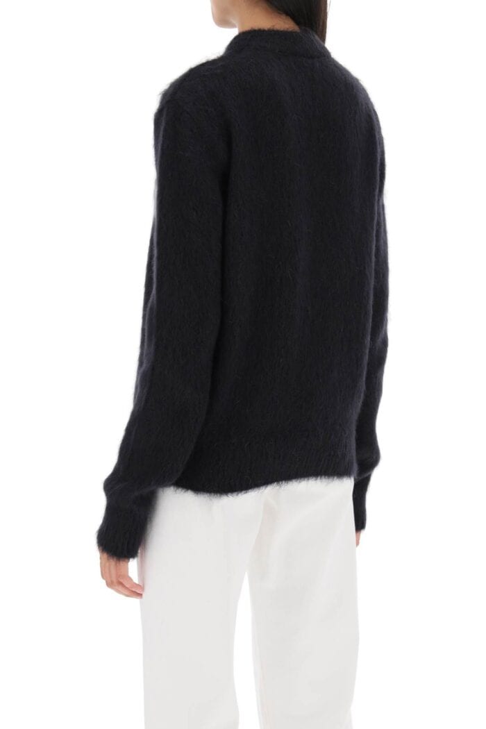 BALMAIN Brushed-yarn Sweater With Logo