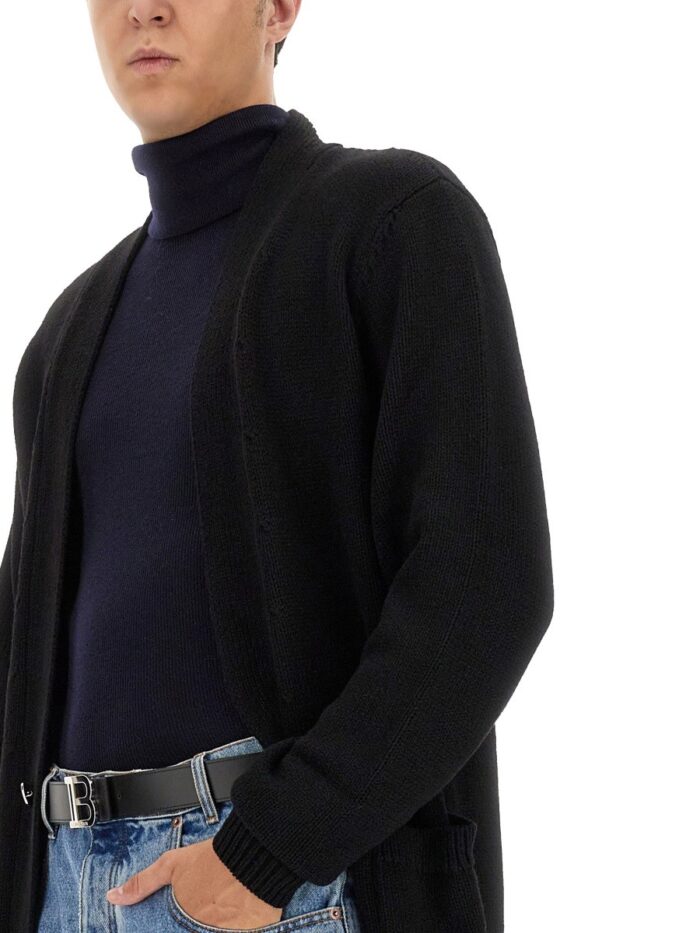 Balmain CARDIGAN WITH LOGO INLAY
