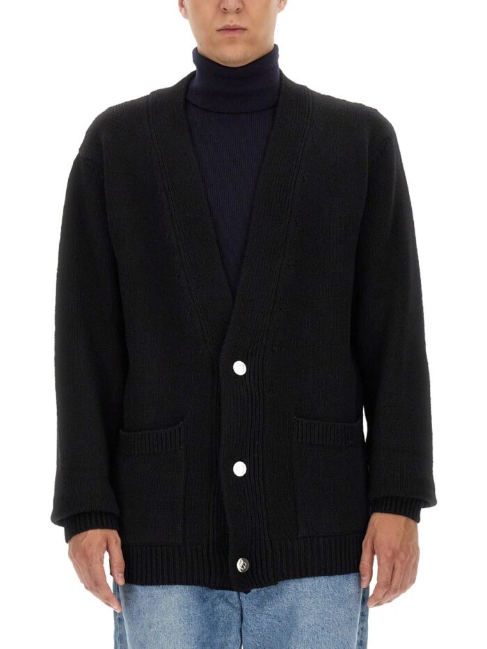 Balmain CARDIGAN WITH LOGO INLAY