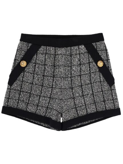 Balmain COTTON TWEED SHORTS