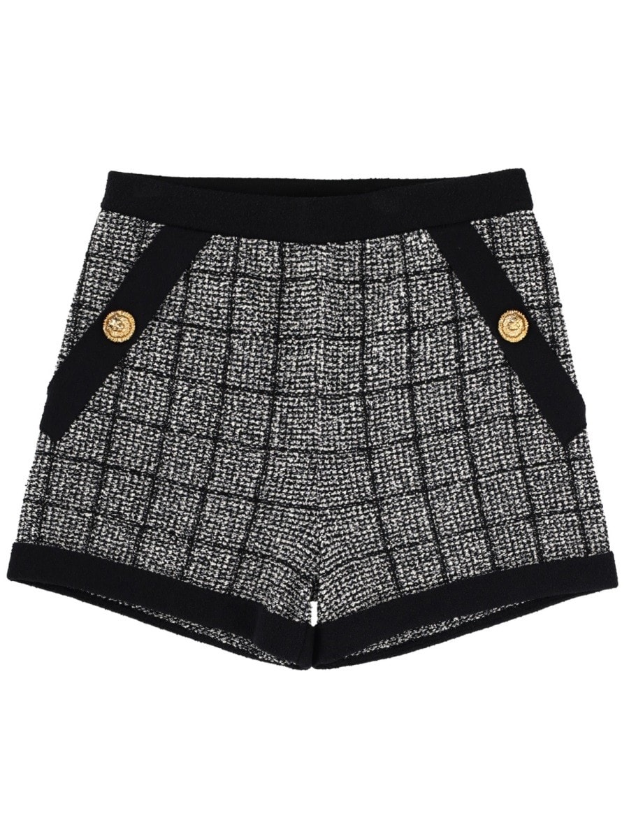 Balmain COTTON TWEED SHORTS