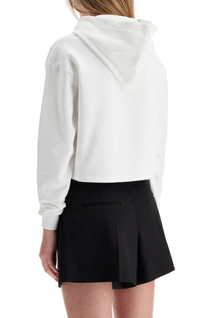 BALMAIN Cropped Hoodie With Hood.