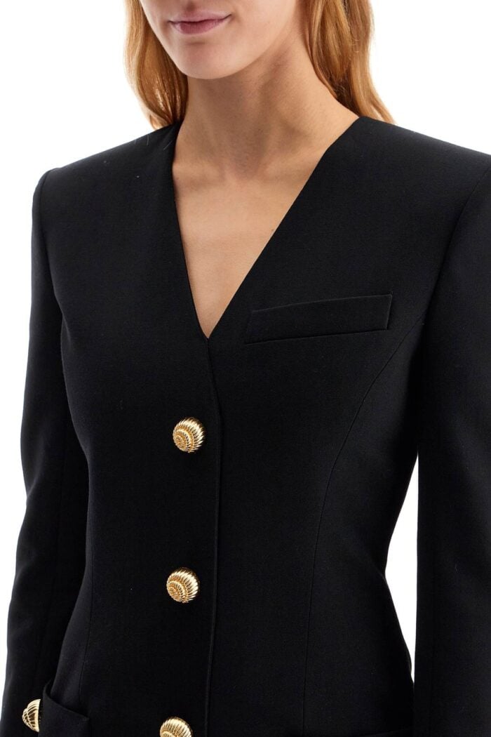 BALMAIN Fitted Mini Dress With Snail-shaped