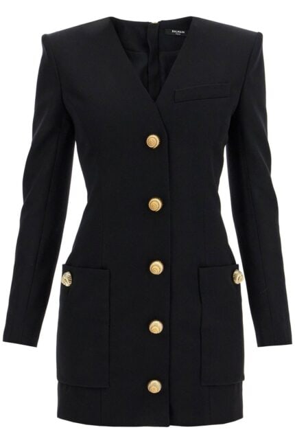 BALMAIN Fitted Mini Dress With Snail-shaped