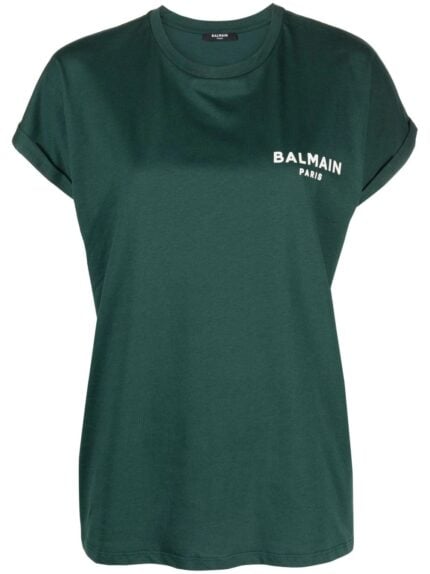 Balmain Flock Detail T-shirt