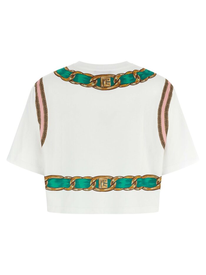 'Balmain Foulard' Print T-shirt