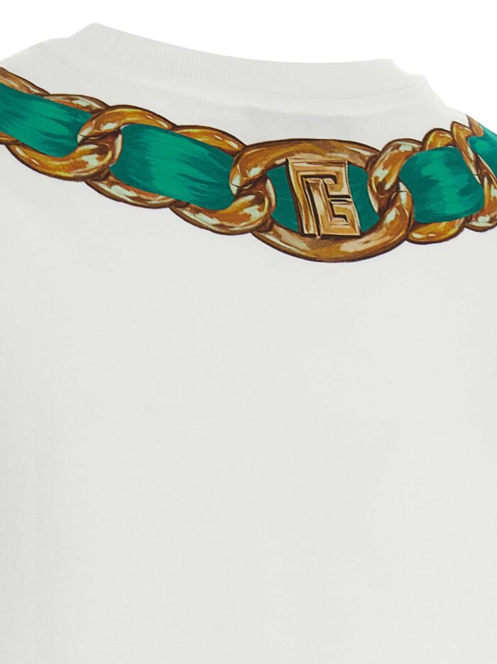 'Balmain Foulard' Print T-shirt