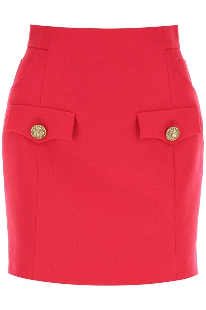 BALMAIN Grain De Poudre Mini Skirt