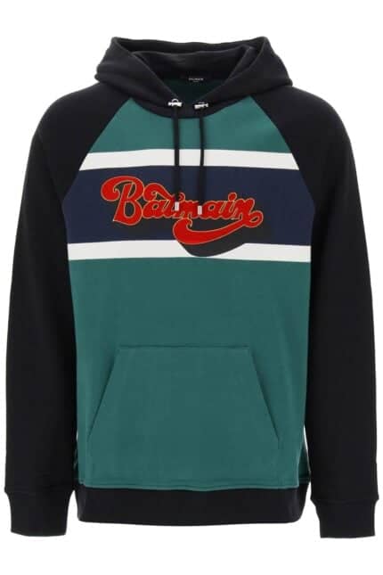 Balmain Hoodie With 70's Flocked Print