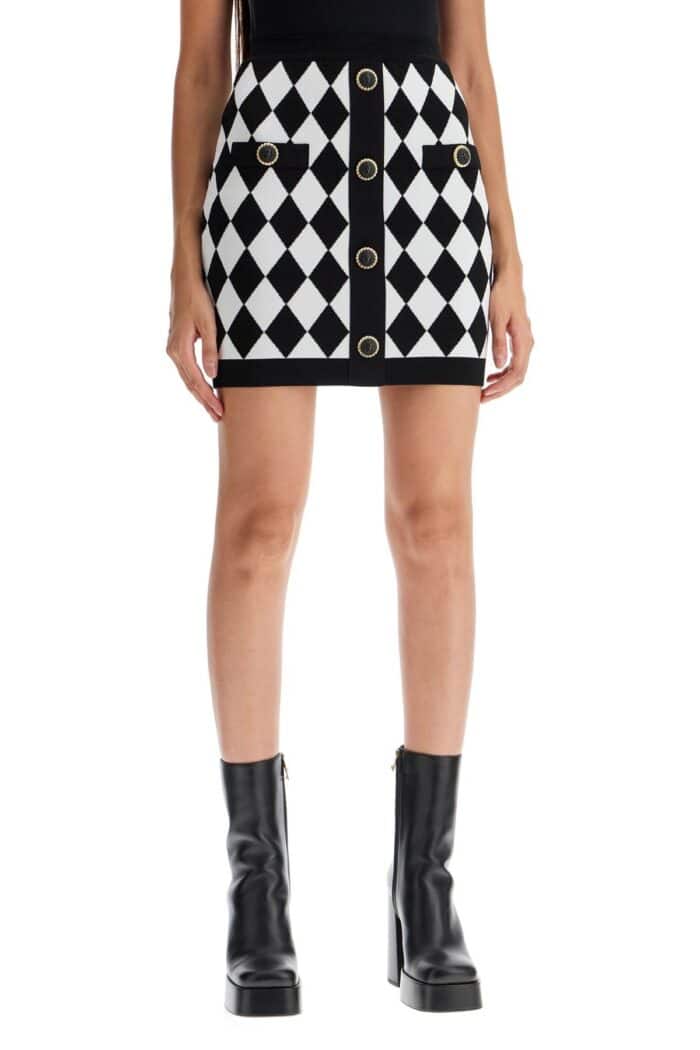 BALMAIN "jacquard Diamond Pattern Mini