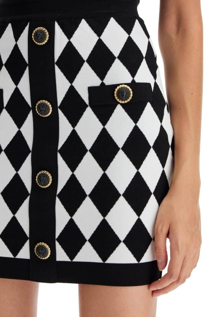 BALMAIN "jacquard Diamond Pattern Mini