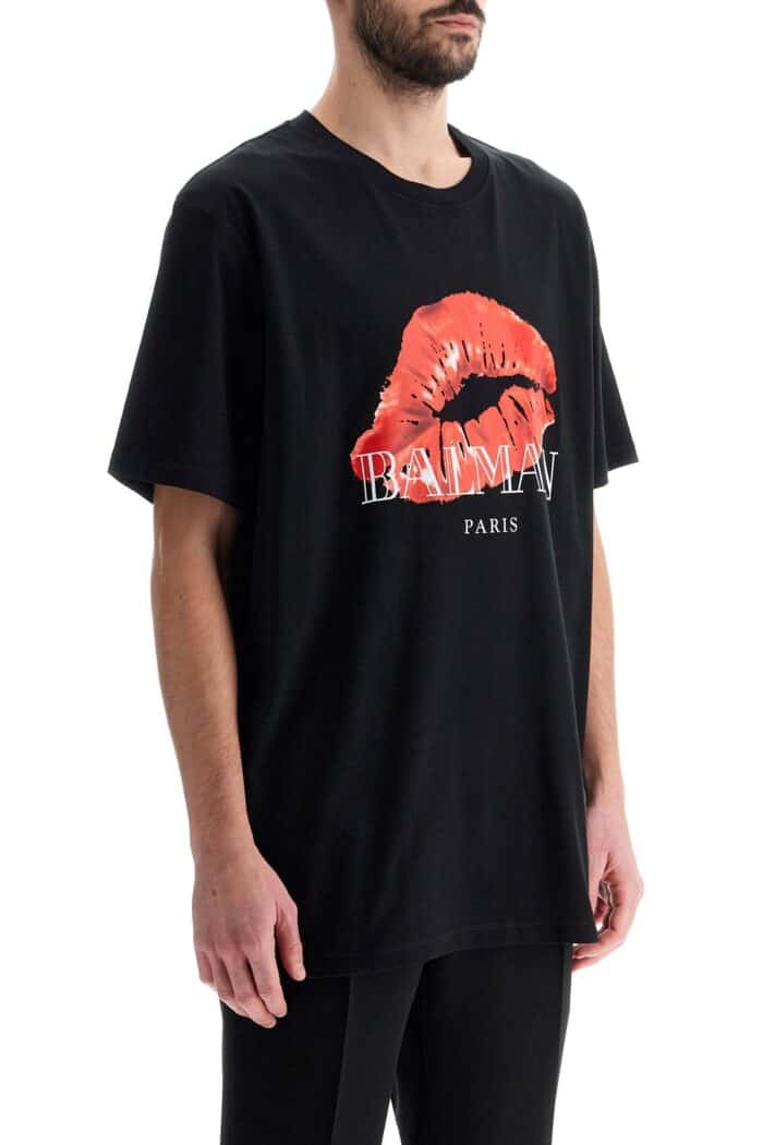 BALMAIN Kiss Print T-shirt