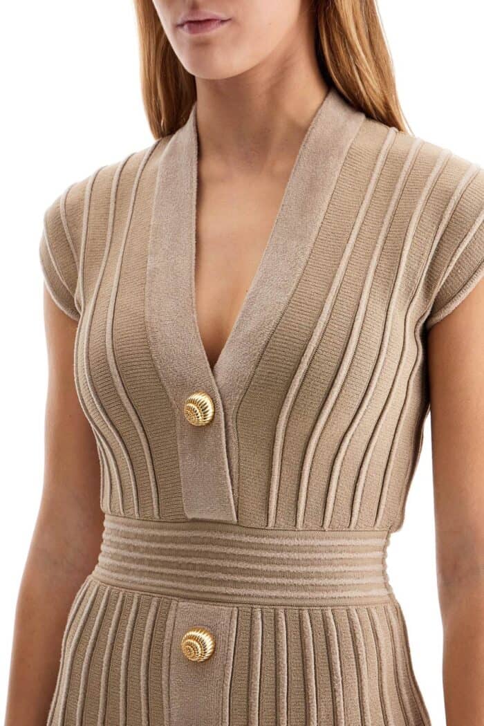 BALMAIN "knit Dress With Buttons"