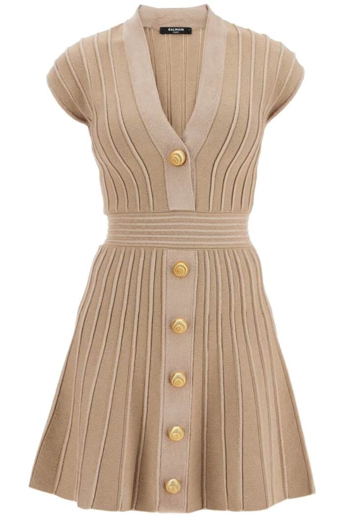 BALMAIN "knit Dress With Buttons"