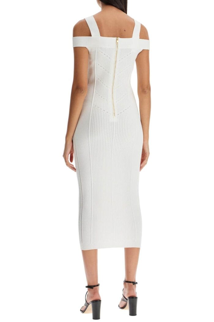 BALMAIN Knit Midi Dress In Seven