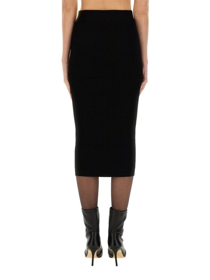 Balmain KNITTED MIDI SKIRT
