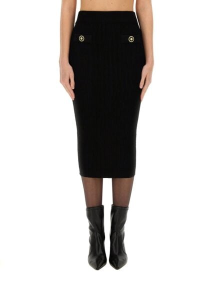 Balmain KNITTED MIDI SKIRT