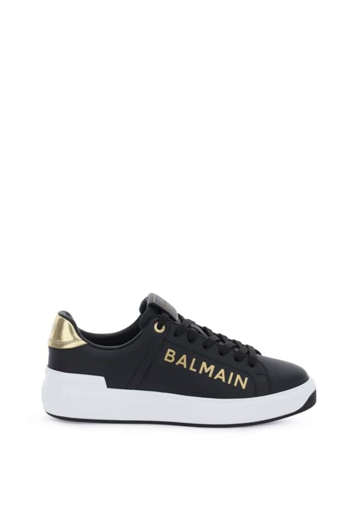 Balmain Leather B-court Sneakers