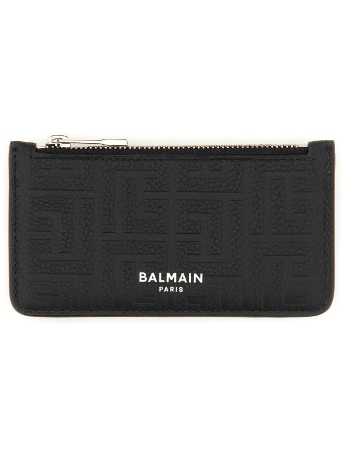 Balmain LEATHER COIN PURSE