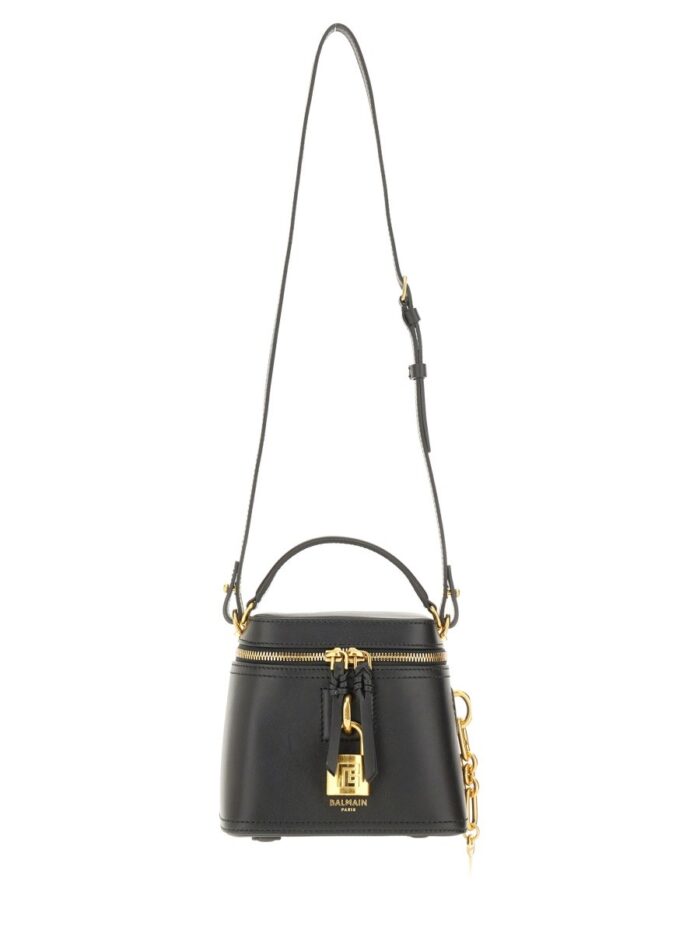 Balmain LEATHER "PULSE VANITY" BAG