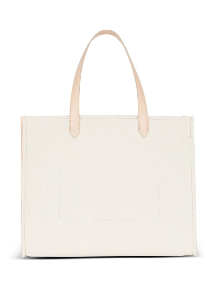 BALMAIN Medium B-army Canvas Tote Bag