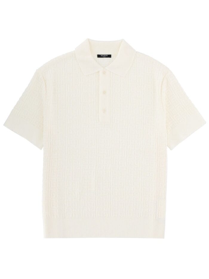 Balmain MERINO WOOL POLO SHIRT