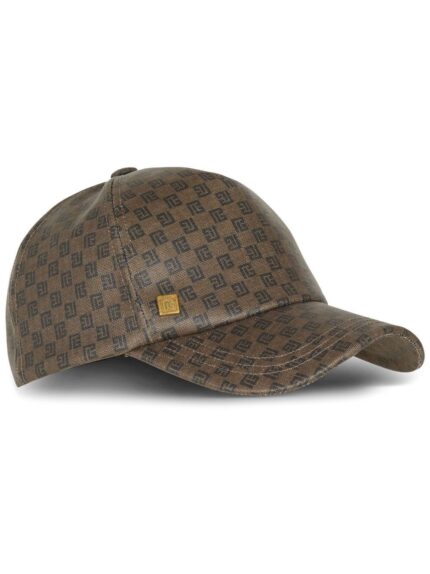 BALMAIN Mini Mng Coated Canvas Cap