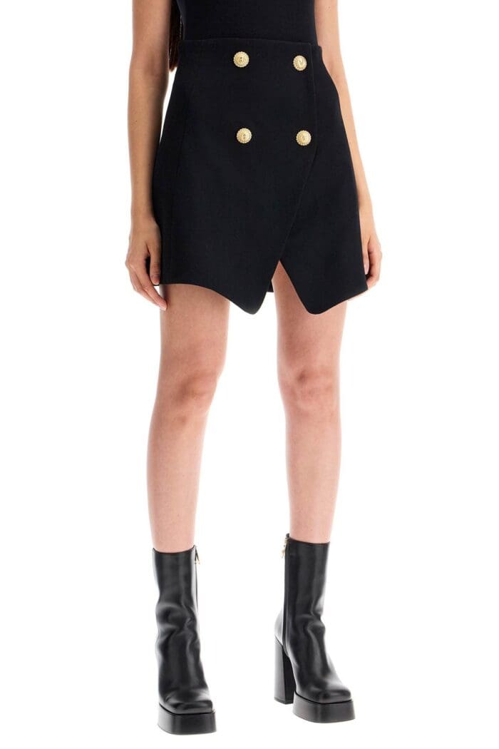 BALMAIN "mini Skirt In Grain De P