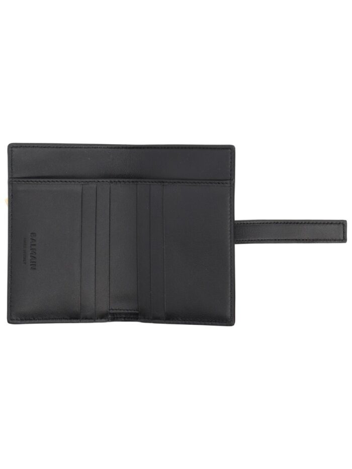 Balmain MONOGRAM CARD HOLDER WITH PADLOCK